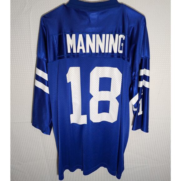 Starter 54 XXL Peyton Manning Colts Jersey Blue NFL Vintage 90s Players Inc VTG - Picture 1 of 7